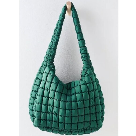 Free People Quilted Carryall in Fuji Jade - Picture 10 of 11